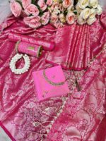 Kanchipuram Katan Saree Gift  Package - Pink