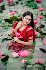 Pure Cotton Bodhua Saree Premium Combo - Red - Image 5