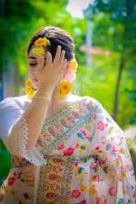 Most Popular Halfsilk Jamdani Afsan Print Premium Combo - Image 6