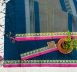 Arang Cotton Peacock 🦚 Desing Saree Premium Combo- SeaGreen - Image 5