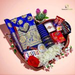 Soft Silk Katan Premium Combo Gift Package- Blue
