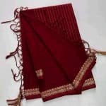 Arang Cotton Bodhua Saree Premium Combo- Merron - Image 3