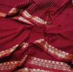 Arang Cotton Bodhua Saree Premium Combo- Merron - Image 5