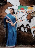 Arang Cotton Peacock 🦚 Desing Saree Premium Combo- SeaGreen - Image 8