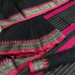 Arang Cotton Makeup Saree Premium Combo - Black - Image 7