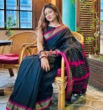 Arang Cotton Makeup Saree Premium Combo - Black - Image 2