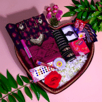 Halfsilk Jamdani Nakful Design Premium Combo - Queen Pink