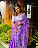 SeasonOneBD Special Katan Saree Combo- Levender Color - Image 5