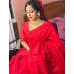 Halfsilk Jamdani Nakful Design Premium Combo - Red - Image 2