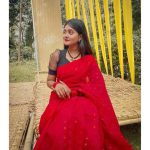 Halfsilk Jamdani Nakful Design Premium Combo - Red - Image 3