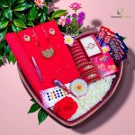 Halfsilk Jamdani Nakful Design Premium Combo - Red