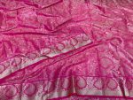 Original Soft Silk Katan Saree Premium Combo Gift Package - Pink - Image 4