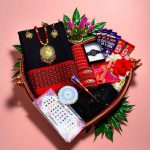 Hafsilk Ful Pair Saree Premium Combo- BalckRed