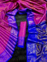 Kanchipuram Katan Saree Premium Combo Gift Package- Purple - Image 3
