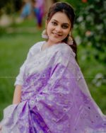 SeasonOne BD Special Katan Saree - Levender - Image 2