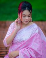 SeasonOne BD Special Katan Saree- Pink - Image 8