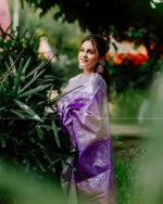 SeasonOne BD Special Katan Saree - Levender - Image 7